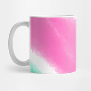 Pink green watercolor art design Mug